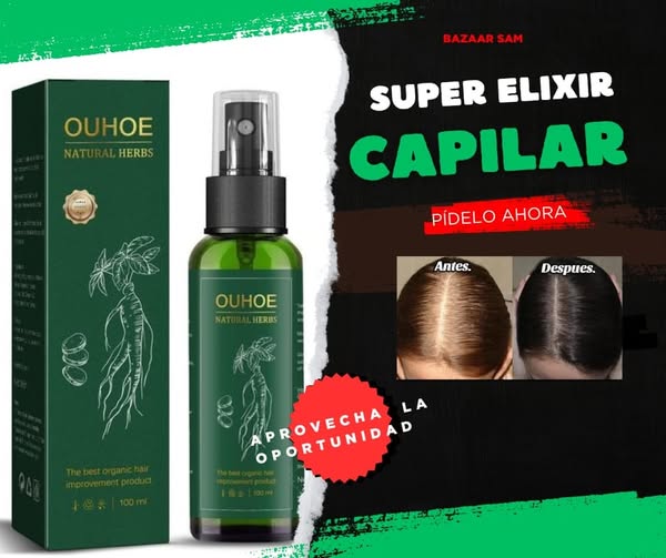 OUHOE® | Spray Para El Crecimiento Natural del Cabello