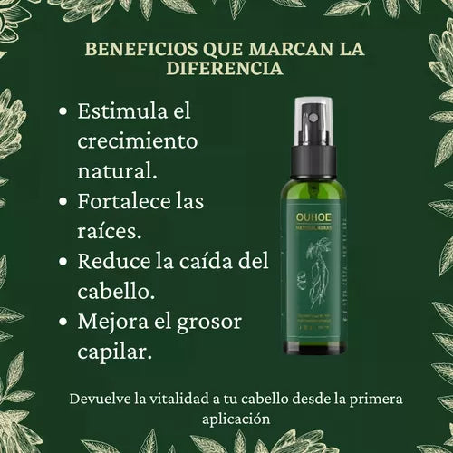 OUHOE® | Spray Para El Crecimiento Natural del Cabello