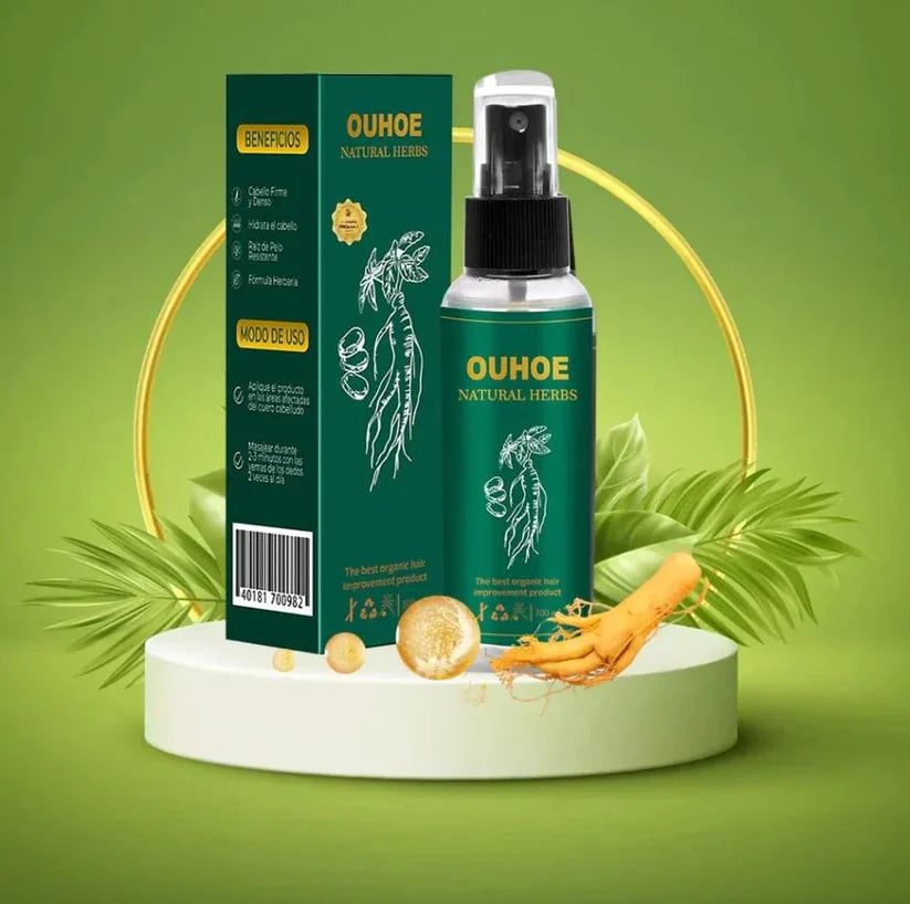 OUHOE® | Spray Para El Crecimiento Natural del Cabello